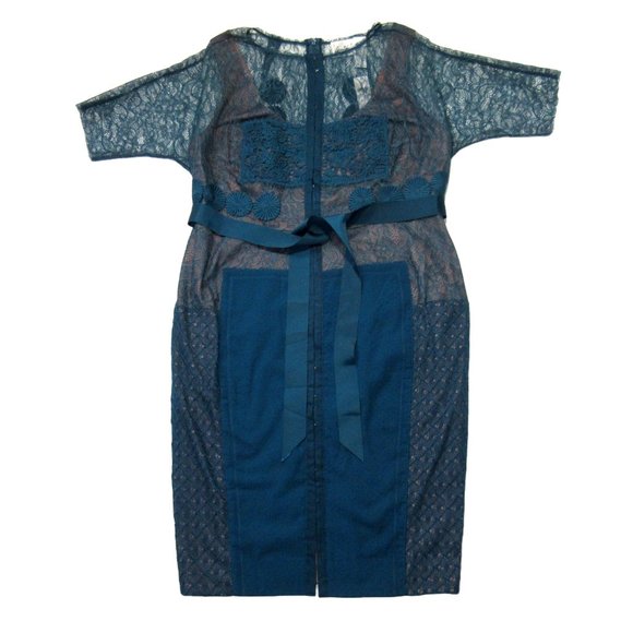 Byron Lars Dresses & Skirts - NWT Anthropologie Beguile by Byron Lars Carissima Sheath in Turquoise Dress 16
